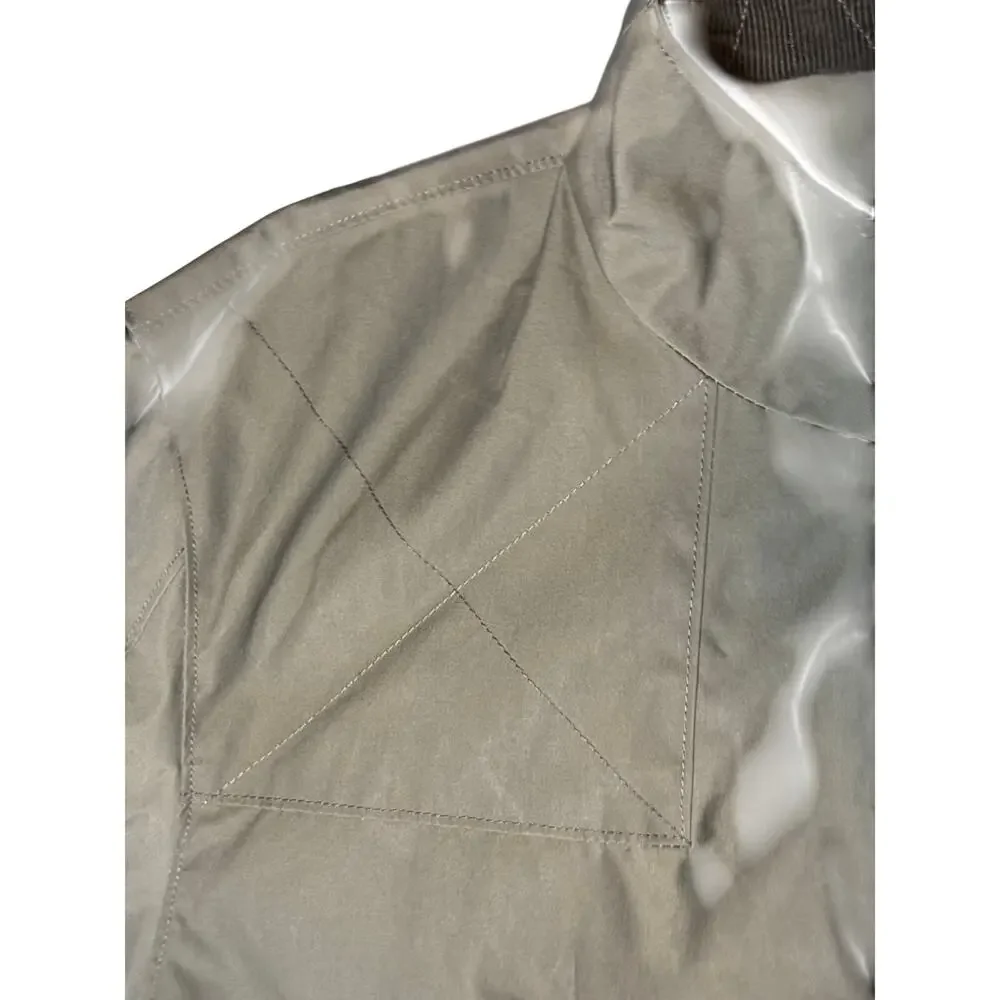 Cutter & Buck Barn Field Jacket Olive Plaid Lined Outdoor Men’s Coat